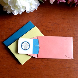 100 MINI ENVELOPES 9 Color Options 3.5 x 2.25 Ships ASAP image 3