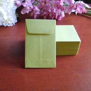 50 MINI ENVELOPES 9 Color Options 3.5 x 2.25 Ships ASAP image 5