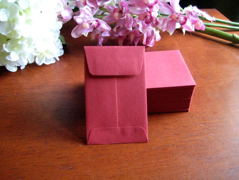 50 MINI ENVELOPES 9 Color Options 3.5 x 2.25 Ships ASAP image 7