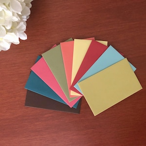100 MINI ENVELOPES -9 Color Options -  3.5&quot; x 2.25&quot; - Ships ASAP