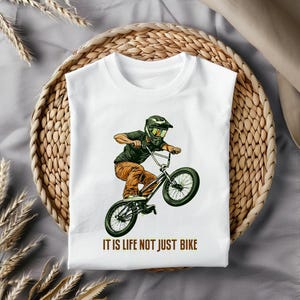 Epic BMX Rider Sublimation Design, High-Quality Digital Artwork for Extreme Sports Lovers