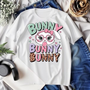 Easter Bunny PNG,Bunny Rabbit Sublimation Design,High-Quality 300DPI Digital Download,Easter, Spring, Nursery Decor,Cute Animal Art