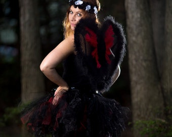 Black Heart Cupid Costume size S/M