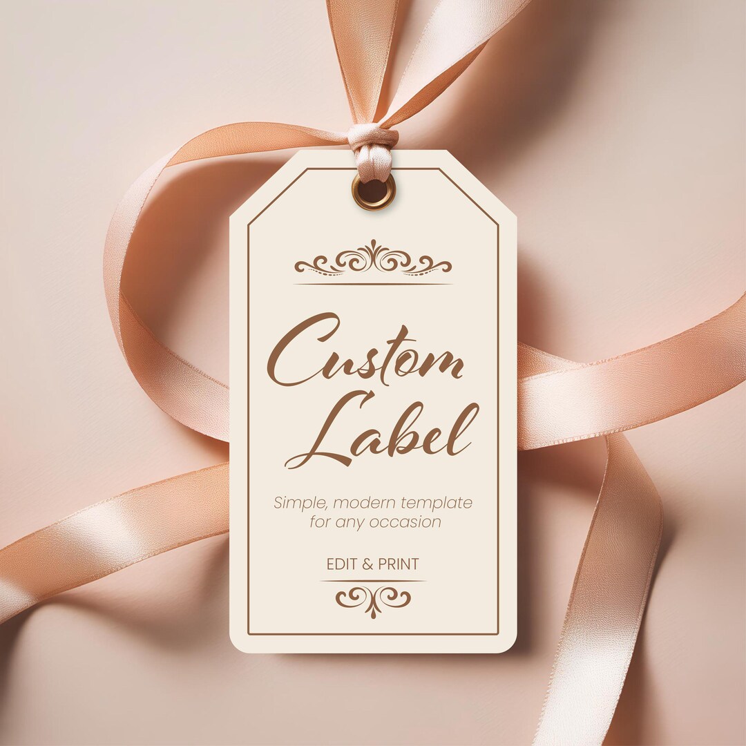 Personalized Gift Tag Template Bundle, 3 Design Variations | Custom ...