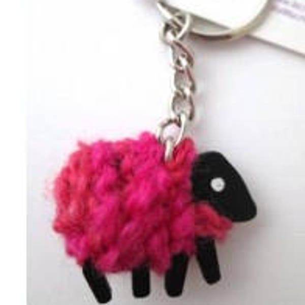 LizzyC Sheep Key Chain