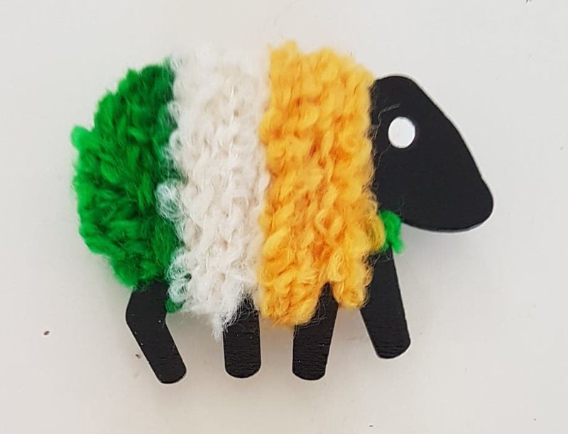 Irish Tri Colour Sheep Magnet