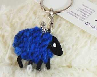 Sheep Keyring - Bonnie Blue