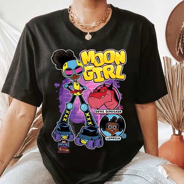 Moon Girl And Devil Dinosaur, Moon Girl Shirt, Lunala Moon Girl Kid Shirt,  Movie 2023 Shirt, MCU Fans,  2023 Shirt