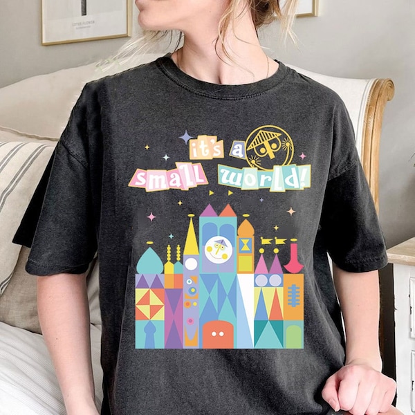 It's A Small World  Parks Ride Shirt | Small World Disneyland | Disneyland Jersey Shirt | Magic Kingdom Shirt | Pastel Disneyland Shirt