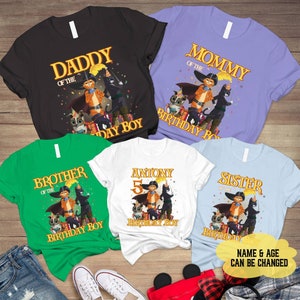 Personalized Puss In Boots Family Birthday Shirt | Puss in Boots The Last Wish Shirt | Puss In Boots Birthday | Disneyland Birthday Shirt