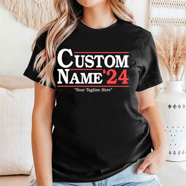 Custom Election Shirt,Personalized Election Shirt Gift,Custom Name Tee, Customized 2024 Tee,School Election Tee, Campaign Tee, President Tee