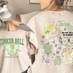 Vintage Tinkerbell Shirt | Disneyland Girl Shirt | Tinkerbell 1953 Neverland Shirt | Disneyworld Shirt | Disneyland Family Trip Shirt