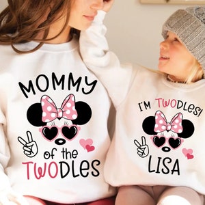I’m Twodles Shirt | 2nd Birthday Minnie Mouse Shirt | Minnie Birthday Party | Matching Family Birthday Shirt | Personalization Tee