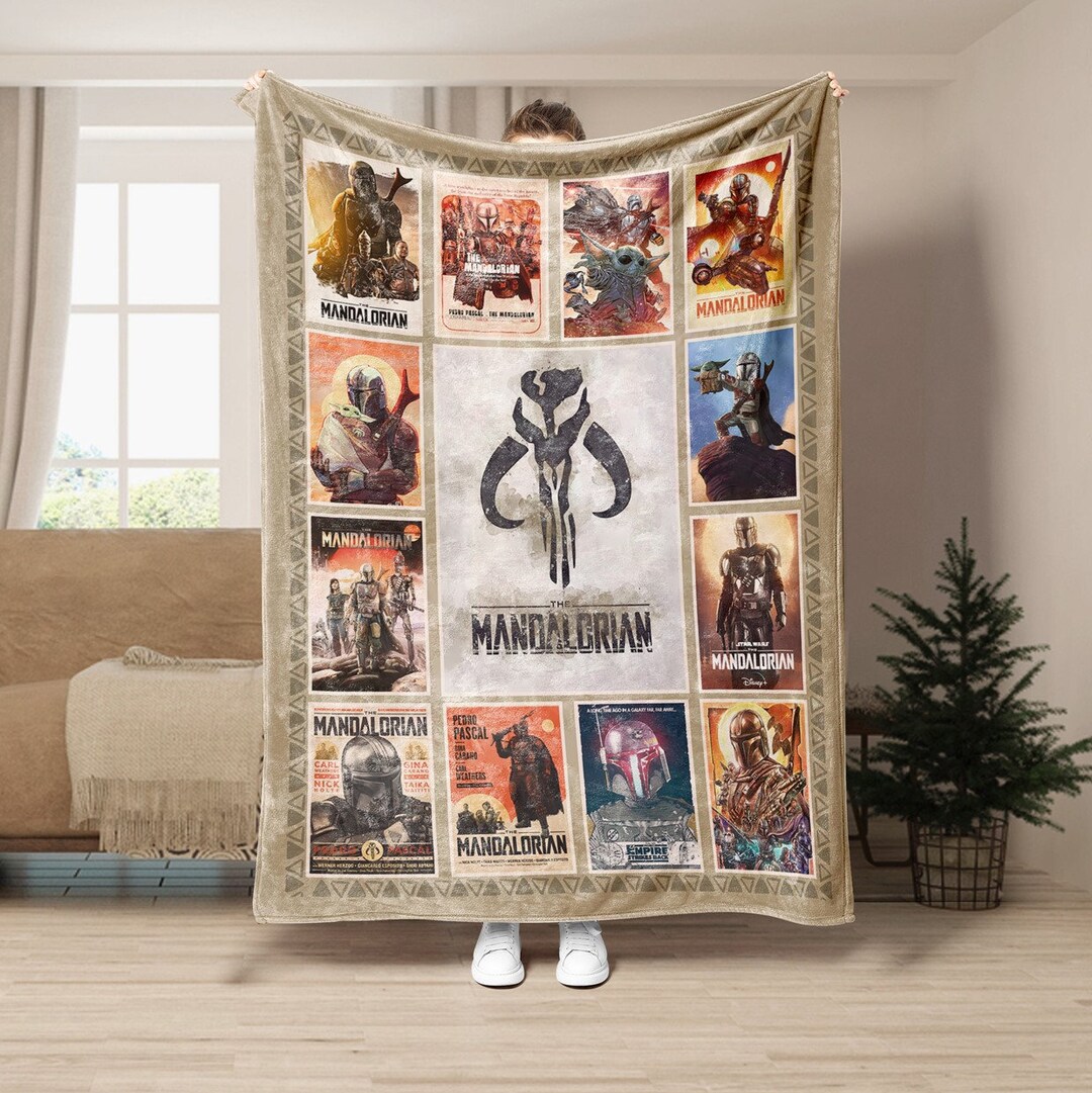 The Mandalorian Blanket Bedroom Decor Mandalorian Blanket Couch Sofa