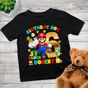 Mario Birthday Shirt, Mario Family Shirt, Super Custom Birthday Shirt, Level Up Birthday Shirt, Gamer Birthday Shirt, Gamer Tee Family Match