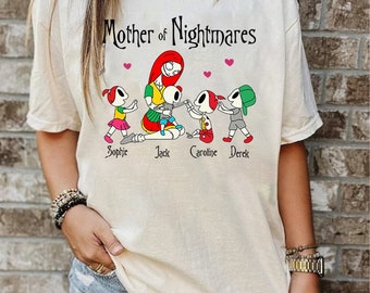 Mother Of Nightmares Sweatshirt, Nightmare Before Christmas Mother's Day Shirts, Sally Happy Mother's Day Gift Shirts, Retro Mama T-shirts