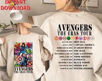 Avengers Eras Tour Png, MCU Fan Gift, Spiderman 2099, Avenger Assember Png, Spiderman, Disneyland Group Png, Eras Tour Digital Download