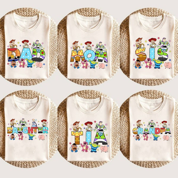 Custom Toy Story Birthday Shirt | Personalize Toy Story Shirt | Toy Story Dad Mom Shirt | Woody Buzz Lightyear shirt | Custom Name Toy story