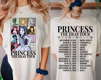 Princess Eras Tour Shirt | Disneyland Princess Tour Tee | Princess Characters Shirt | Girl Trip Shirt | Disneyland Shirt | Birthday Gift