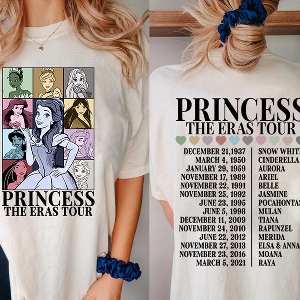 Princess Eras Tour Shirt | Disneyland Princess Tour Tee | Princess Characters Shirt | Girl Trip Shirt | Disneyland Shirt | Birthday Gift