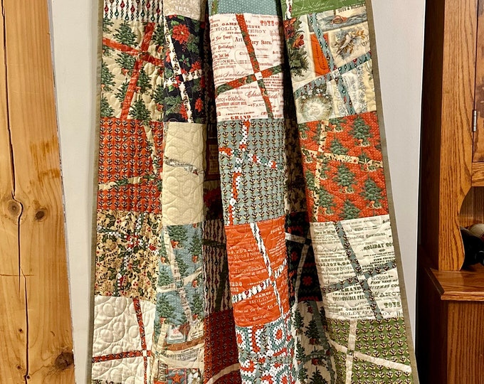 Quilt on Sale Handmade Christmas Faire Quilt 64 Etsy