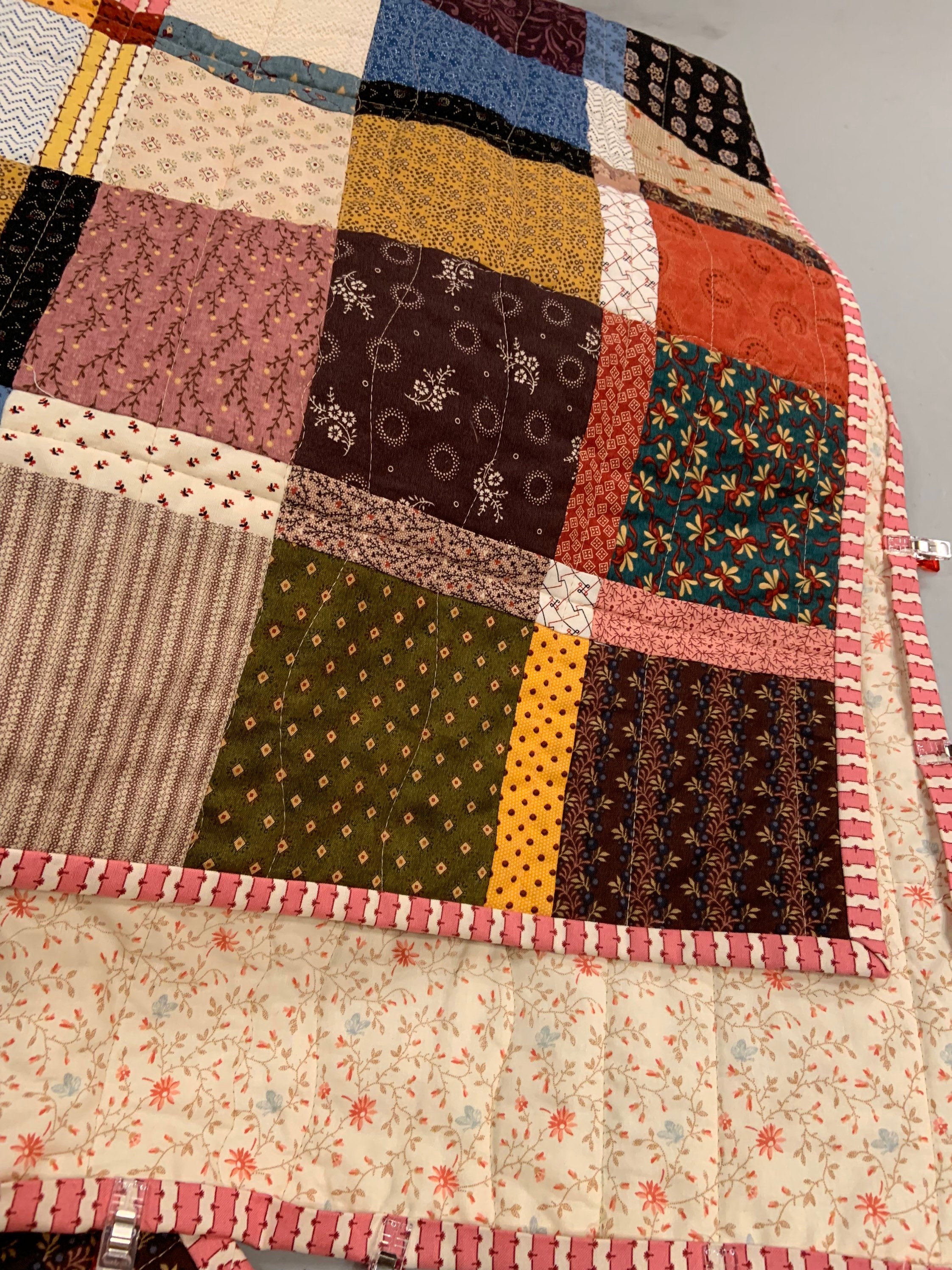 On Sale Quilt for Sale Plaidish Quilt Handmade Civil War Quilt Etsy