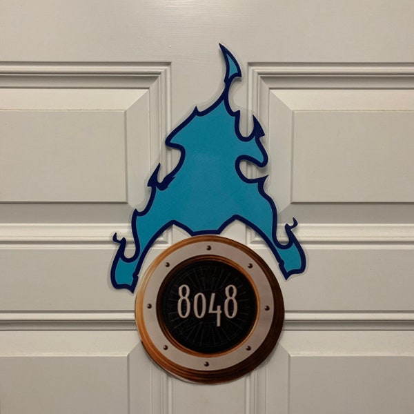 Villain Hades Hair Piece Stateroom Door Magnets for Disney Cruise