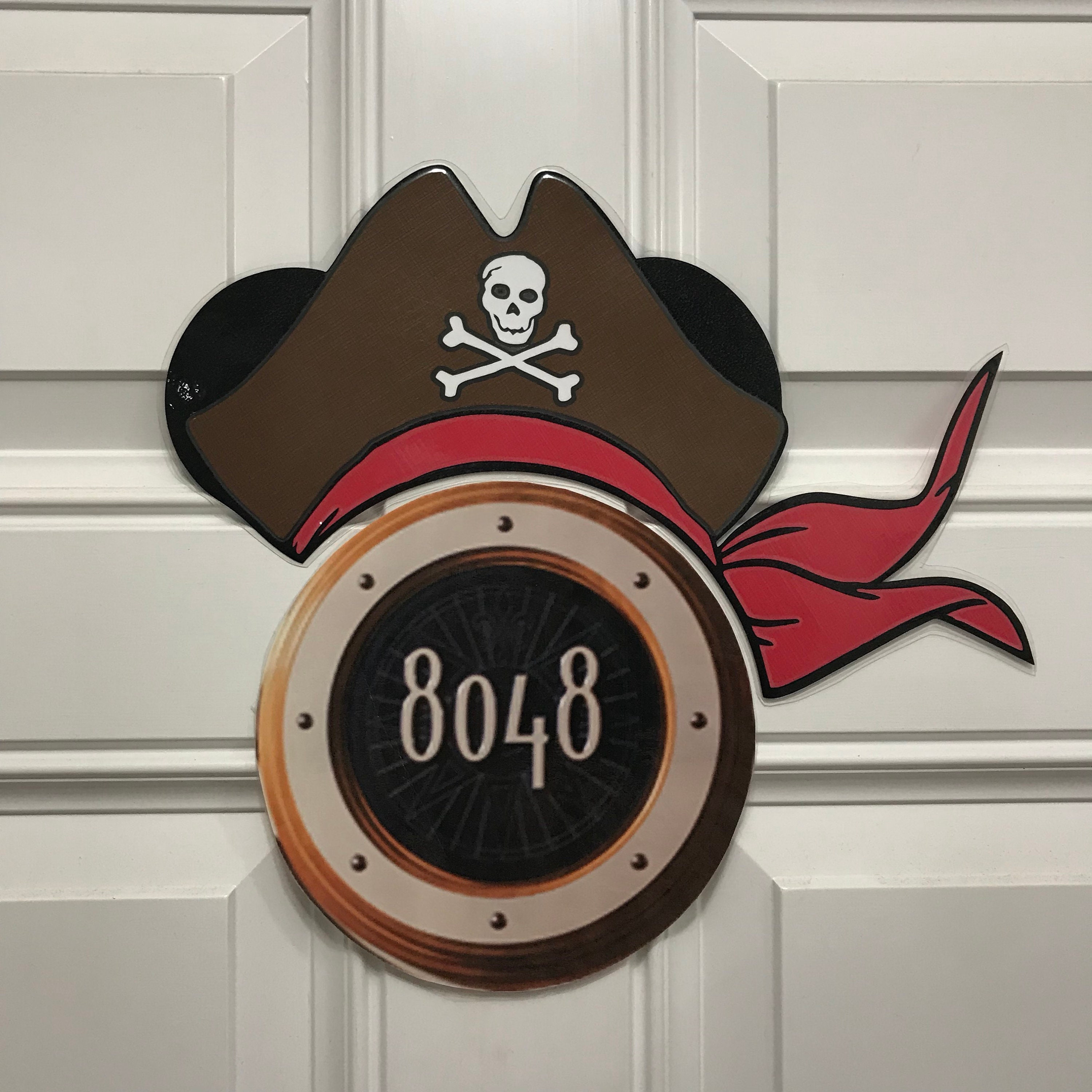 Mickey Mouse Jack Sparrow Pirate Hat Body Part Stateroom Door | Etsy