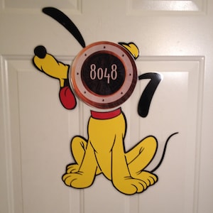 Pluto Mickeys Best Dog Body Part Stateroom Door Magnets for Disney Cruise