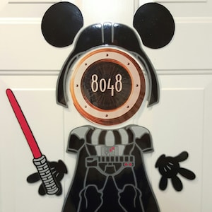 Darth Vader Jedi Empire Star Wars Mickey Disney Cruise Partie du corps Cabine Aimants pour croisière Disney