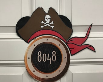 Mickey Mouse Jack Sparrow Pirate Hat  Body Part Stateroom Door Magnets for Disney Cruise