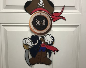 Mickey Mouse Jack Sparrow Pirate Body Part Stateroom Door Magnets for Disney Cruise