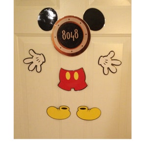 Mickey Mouse Body Part Stateroom Door Magnets for Disney Cruise