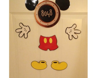 Mickey Mouse Body Part Stateroom Door Magnets for Disney Cruise