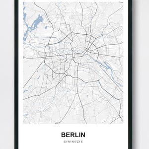 city map, wall poster, housewarming gift, city map, personalized art, Valentine&#39;s Day gift, personalized gift