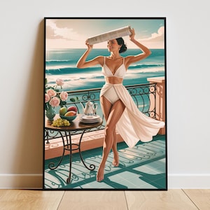 Fashion Magazine Poster Trendy Fashion Poster Old Money Aesthetic Art Luxury Designer Wall Decor Minimalist Chic 70s Style Wall Art Poster