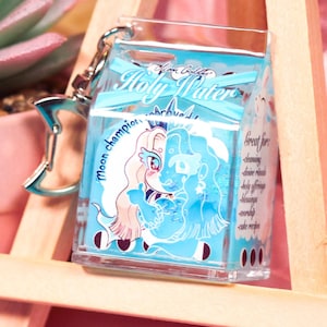 Holy Water OC Milk Carton Keychain