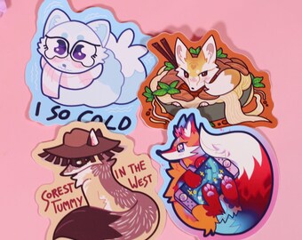Relatable Foxes Vinyl Stickers