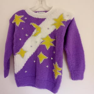 Children&#39;s sweater hand-knitted UNIQUE size 134