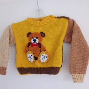 Children&#39;s sweater hand-knitted UNIQUE size 104