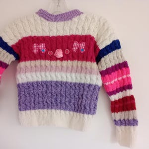 Children&#39;s sweater hand-knitted UNIQUE size 122