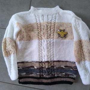 Children&#39;s sweater hand-knitted UNIQUE size 122