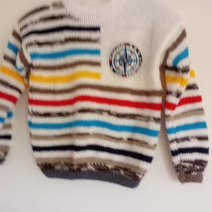 Children&#39;s sweater hand-knitted UNIQUE size 122