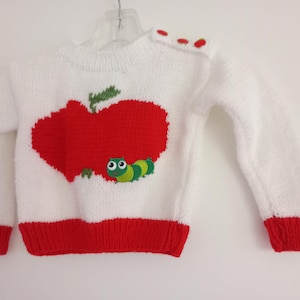 Children&#39;s sweater hand-knitted size 104