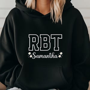 Gepersonaliseerd sweatshirt voor geregistreerde gedragstechnicus, aangepaste RBT-trui, gepersonaliseerd shirt gedragstherapeut, ABA-sweatshirt, RBT-cadeau
