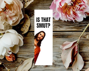 Utskrivbar Peeking Jesus - Är det snusk? - Bokmärk