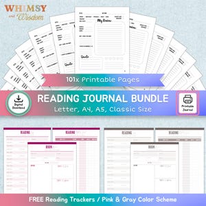 Digital Reading Journal, Paper Texture Reading Planner für iPad, Buch Journal, Goodnotes Reading Tracker Journal, Bücherregal, Buchbesprechung