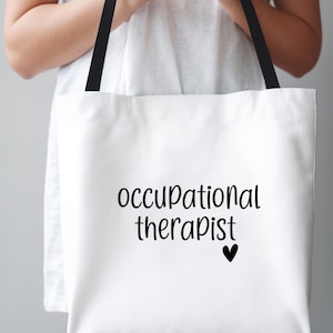 Occupational Therapy Tote Bag OT Helping You Grow Your Own Way Occupational Therapist Bag Pediatric Therapist OT Custom Gift, Therapist Gift