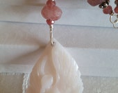 Watching Over Me Peruvian Opal Angel Necklace