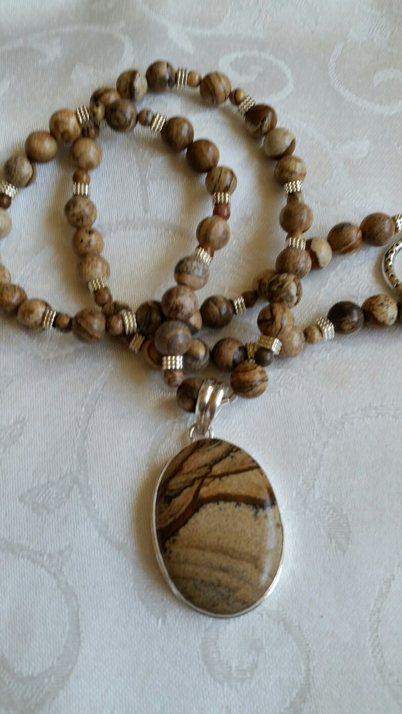 Grounded Necklace Biggs Jasper Necklace Etsy